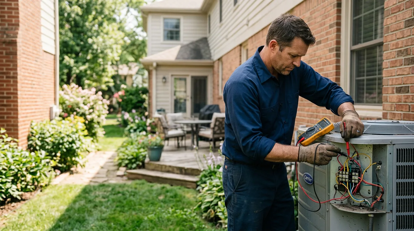 HVAC technician working near West Point, AR